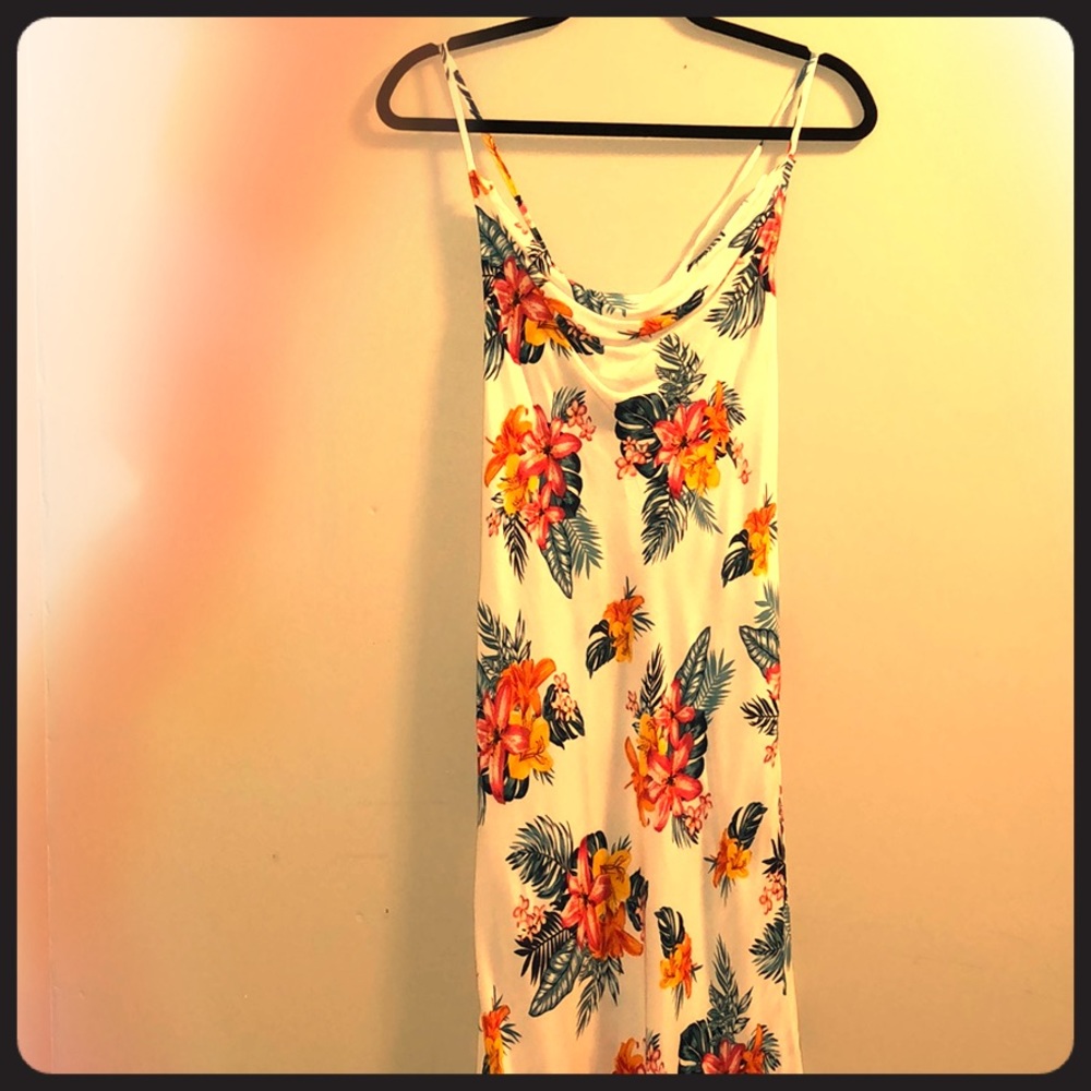 Floral white Dress